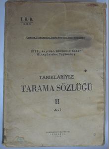 Tarama Sözlüğü – II / A-İ (Kod:6-G-29)