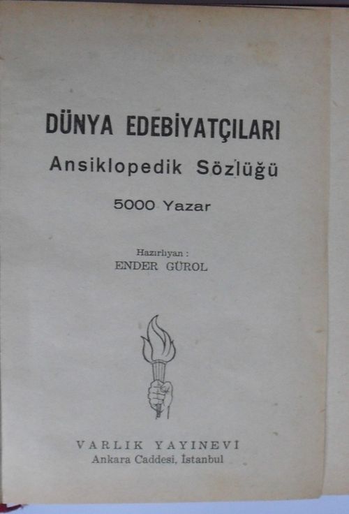 Dünya Edebiyatçıları Ansiklopedik Sözlüğü/ 5000 Yazar (Kod:6-G-13)