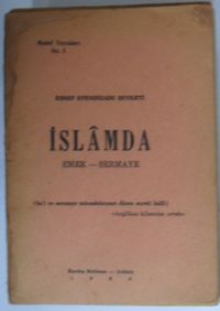 İslamda Emek - Sermaye (Kod:6-G-15)
