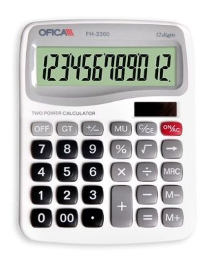 Ofica 3300 Hesap Makinası Masatipi 12 Hane Fh-3300