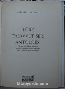 Türk Tasavvuf Şiiri Antolojisi (7-,F-17)