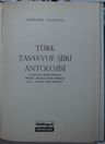 Türk Tasavvuf Şiiri Antolojisi (7-,F-17)