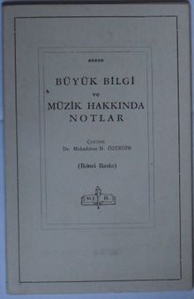 Büyük Bilgi ve Müzik Hakkında Notlar 6-F-31