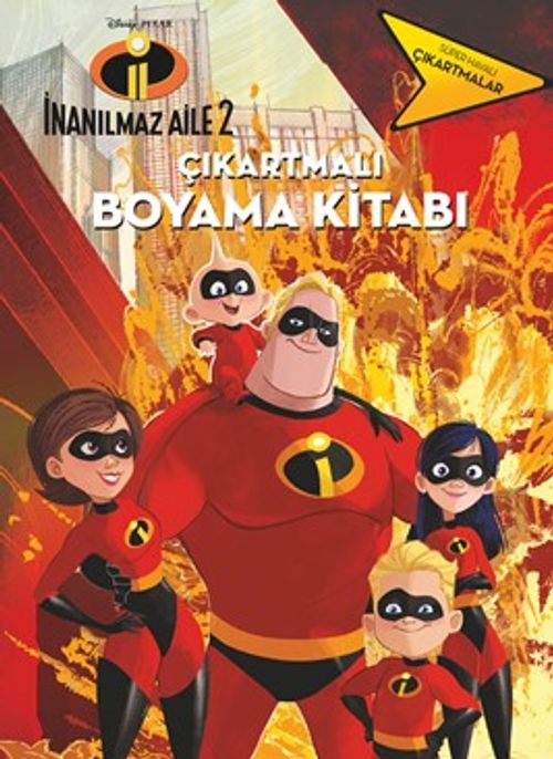 İnanılmaz Aile 2 Çıkartmalı Boyama Kitabı