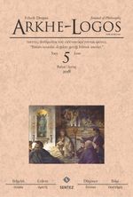 Arkhe-Logos Felsefe Dergisi Bahar Sayı:5 2018