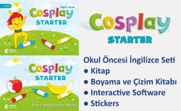 Cosplay Starter Okul Öncesi İngilizce Eğitim Seti (Kitap +Boyama ve Çizim Kitabı +Stickers +Interactive software) 