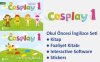 Cosplay 1 Okul Öncesi İngilizce Eğitim Seti (Kitap +Faaliyet Kitabı +Stickers +Interactive software) 