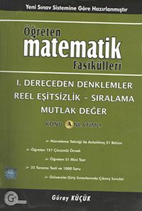 1.Dereceden Denklemler Reel Eşitsizlik-Sıralama Mutfak Değer / Konu Anlatımlı / Öğreten Matematik Fasikülleri