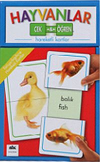 Hareketli Kartlar Hayvanlar Çek Öğren