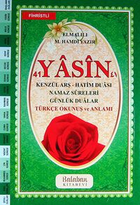 41 Yasin Türkçe Okunuşu ve Anlamı - Fihristli (Kod:B01)