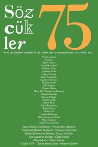 Sözcükler İki Aylık Edebiyat Dergisi Sayı:75 Eylül-Ekim 2018