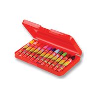 Faber-Castell Altıgen Pastel Plastik Kutu,12'li (125112)