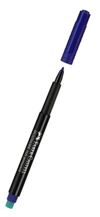 Faber-Castell Permanent (M) Mavi - (5010152551)10'lu