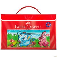 Faber-Castell Plastik Çantalı Tutuculu Pastel Boya 18 Renk (125119)