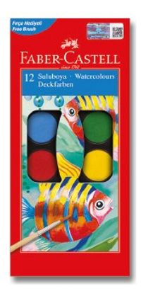 Faber-Castell Suluboya 12 Renk Küçük Boy (5292 125401)