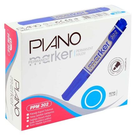 Pıano Parmenant Marker Ppm-302 Mavi (12'li)