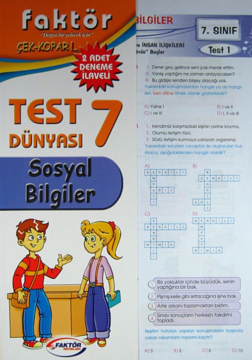 7.Sınıf Sosyal Bilgiler Test Dünyası & Çek-Kopar / 2 Adet Deneme İlaveli