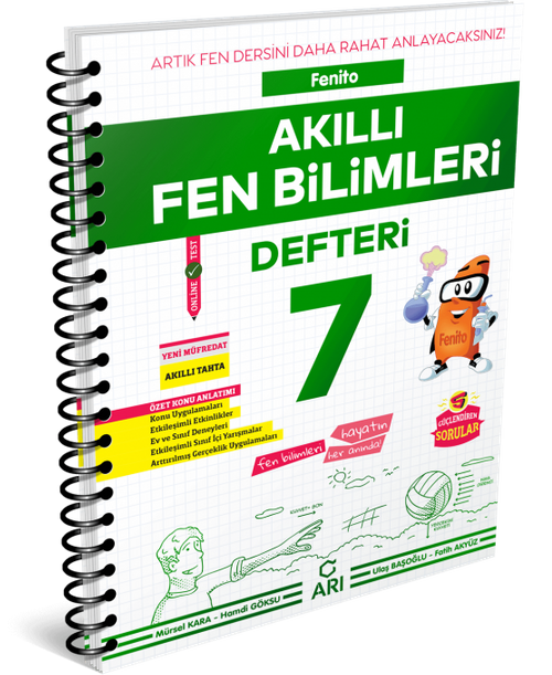 7. Sınıf Fenito Akıllı Fen Bilimleri Defteri 