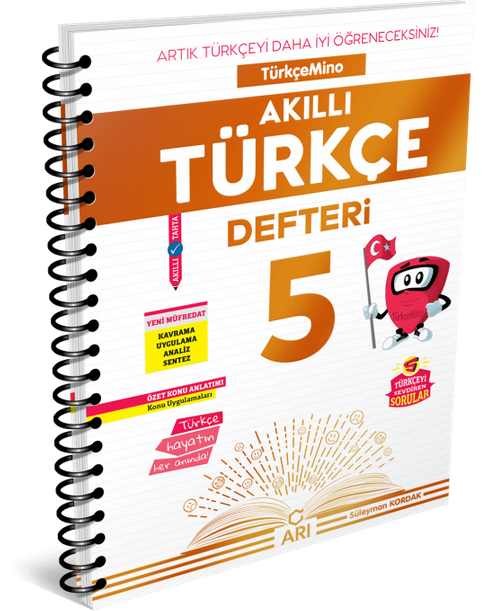 5. Sınıf TürkçeMino Akıllı Türkçe Defteri