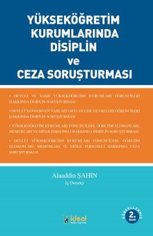 Yükseköğretim Kurumlarında Disiplin ve Ceza Soruşturması