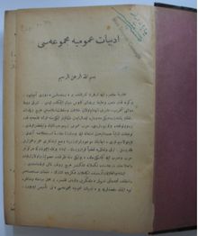 Edebiyat-ı Umumiye Mecmuası (Kod: 11-A-29)