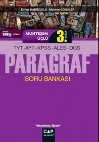 TYT AYT KPSS ALES DGS Paragraf Muhteşem Üçlü 3. Kitap Tamamı Video Çözümlü Soru Bankası