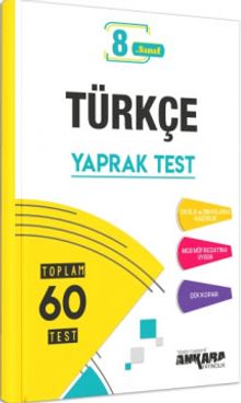 8. Sınıf Türkçe Yaprak Test