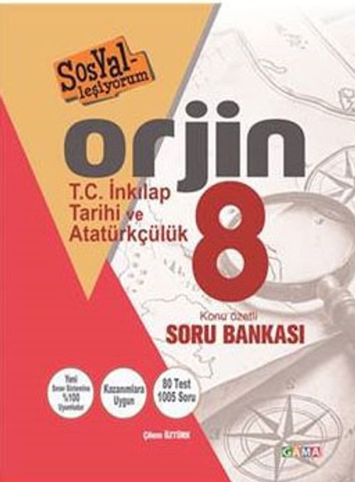 8. Sınıf  Orjin T.C. İnkılap Tarihi ve Atatürkçülük Konu Özetli Soru Bankası