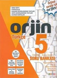 5 Orjin Türkçe Konu Özetli Soru Bankası 
