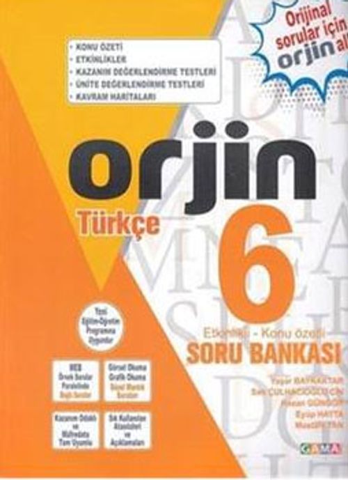 6 Orjin Türkçe Konu Özetli Soru Bankası 