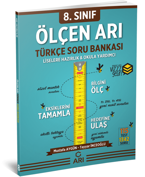 8. Sınıf Ölçen Arı Türkçe Soru Bankası 