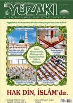 Yüzakı Aylık Edebiyat, Kültür, Sanat, Tarih ve Toplum Dergisi / Sayı: 164 Ekim 2018