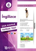 8. Sınıf İngilizce Çek-Kopar Yaprak Test
