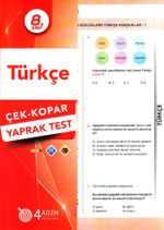 8. Sınıf Türkçe Çek-Kopar Yaprak Test