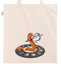 Askılı Bez Çanta - Kitapkurdu Burçlar - Yay