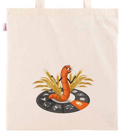 Askılı Bez Çanta - Kitapkurdu Burçlar - Başak