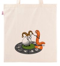 Askılı Bez Çanta - Kitapkurdu Burçlar - Koç