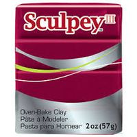 Sculpey Polimer Kil 57 Gr K.Kırmızı Simli 