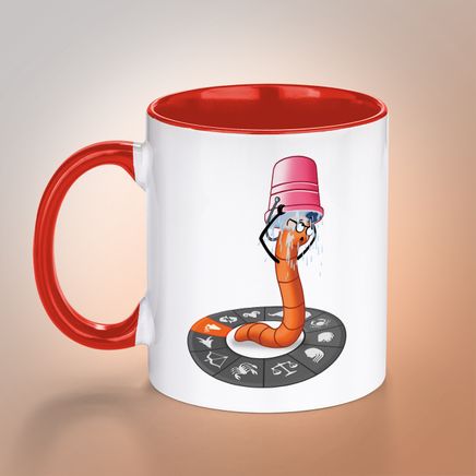 Kitapkurdu Porselen Kupa Burçlar - Kova