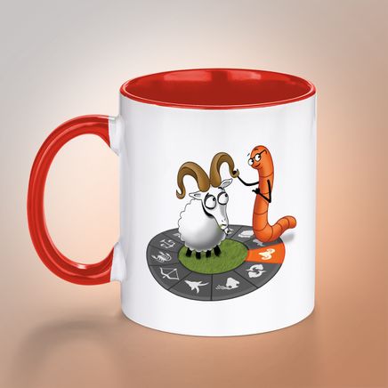 Kitapkurdu Porselen Kupa Burçlar - Koç