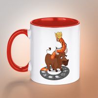 Kitapkurdu Porselen Kupa Burçlar - Boğa