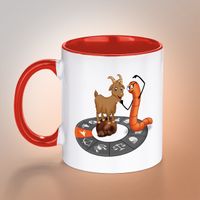 Kitapkurdu Porselen Kupa Burçlar - Oğlak