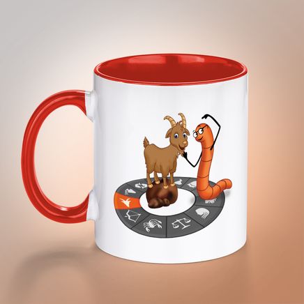 Kitapkurdu Porselen Kupa Burçlar - Oğlak