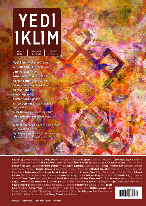 7edi İklim Sayı:343 Ekim 2018 Kültür Sanat Medeniyet Edebiyat Dergisi