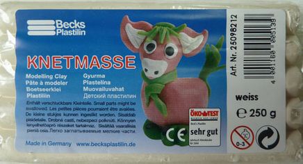 Becks Kurumayan Oyun Hamuru  Klasik 250Gr Beyaz Non Toxic