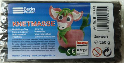 Becks Kurumayan Oyun Hamuru  Klasik 250Gr Siyah Non Toxic