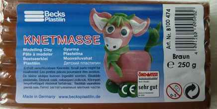 Becks Kurumayan Oyun Hamuru  Klasik 250Gr Kahverengi Non Toxic