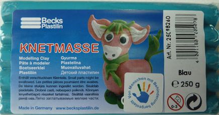 Becks Kurumayan Oyun Hamuru  Klasik 250Gr Mavi Non Toxic