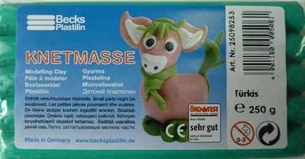 Becks Kurumayan Oyun Hamuru  Klasik 250Gr Turkuaz Non Toxic