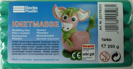 Becks Kurumayan Oyun Hamuru  Klasik 250Gr Yeşil Non Toxic